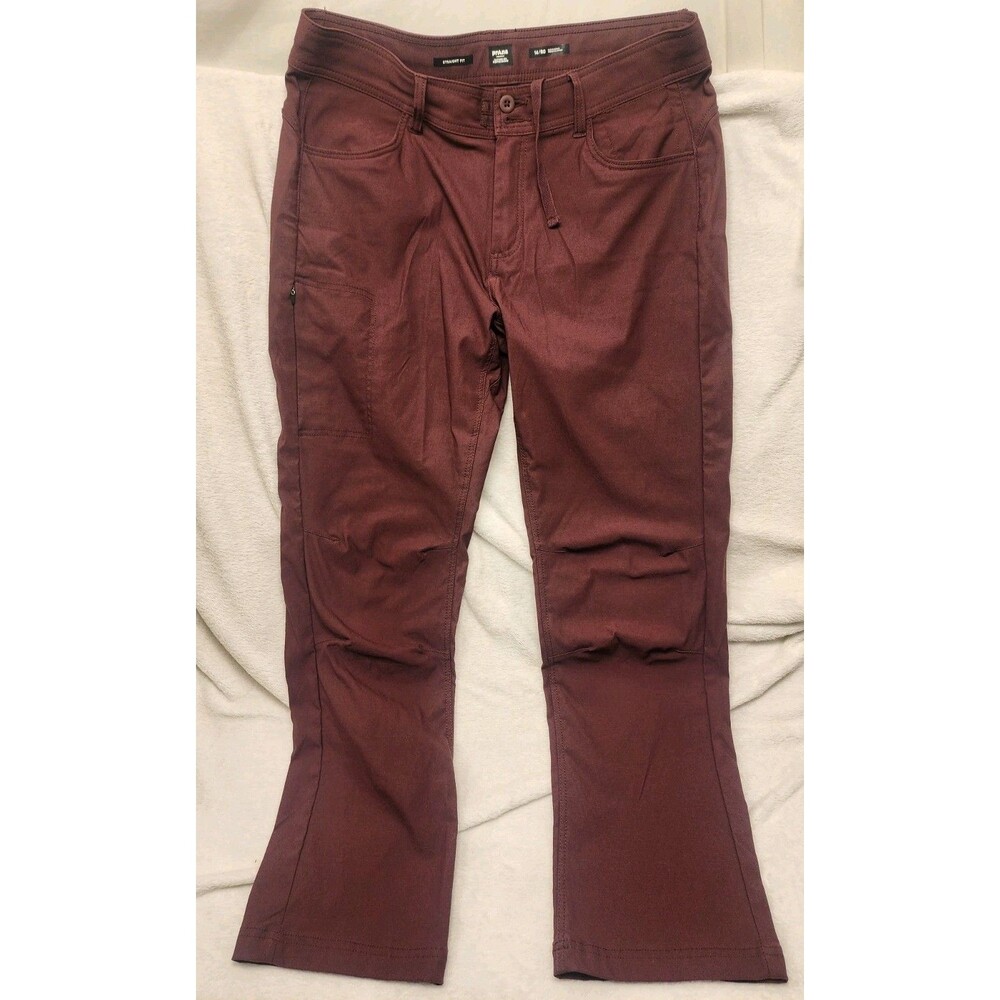 PrAna Maroon Stretch Boot Hiking Pants Nylon Women 14